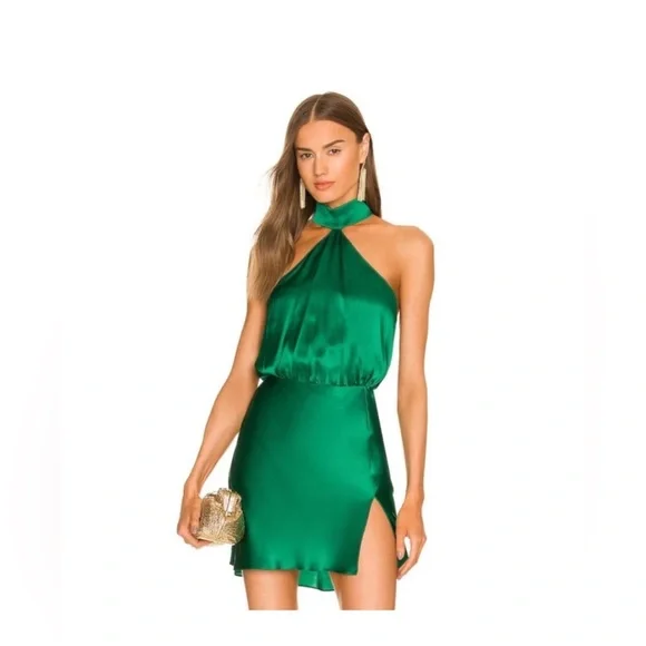 Amanda Uprichard | Dresses | Queens Mini Dress In Dark Greenamanda  Uprichard | Poshmark